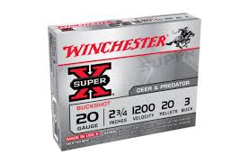 WINCHESTER 20G 2.75" #3 BUCK 20 PELLETS 