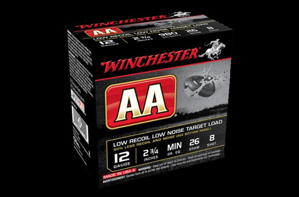 WINCHESTER AA 12G #08 26GM FEATHERLITE 980FPS 25BX