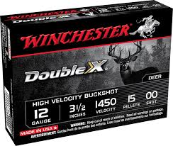 WINCHESTER XX MAGNUM 12G #00 BUCK 15 PELLET 3.5" 