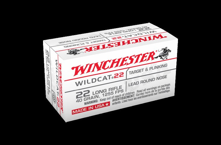 WINCHESTER .22 Wildcat 40GN LRN 50PK