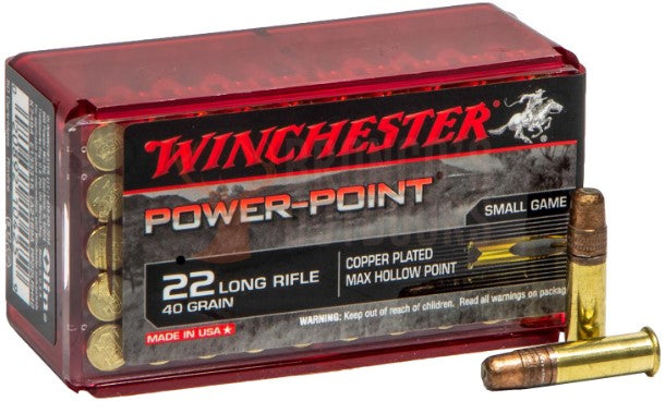 WINCHESTER .22 40GN POWER POINT 1280FPS