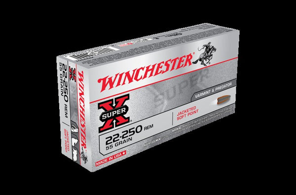 WINCHESTER .22-250 55G POINTED SOFT POINT