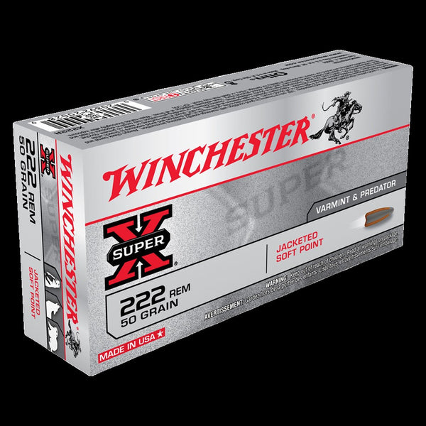 WINCHESTER .222 50G POINTED SOFT POINT