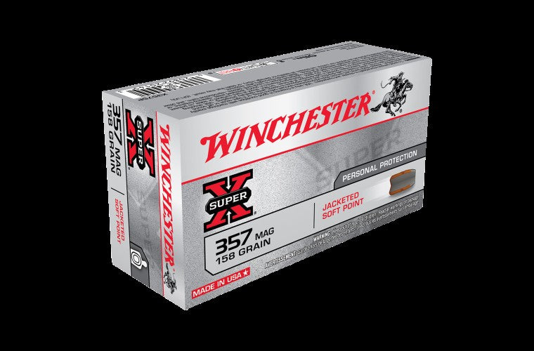 WINCHESTER .357 158G JACKETED S/POINT