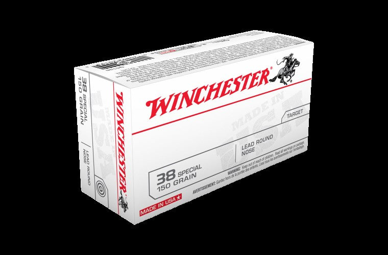 Winchester .38Spl 150G LEAD ROUND NOSE 