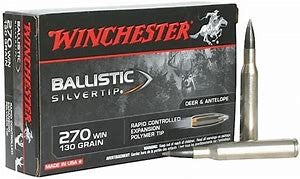 Winchester .270 130G BALLISTIC SILVER Tip 20 PACK
