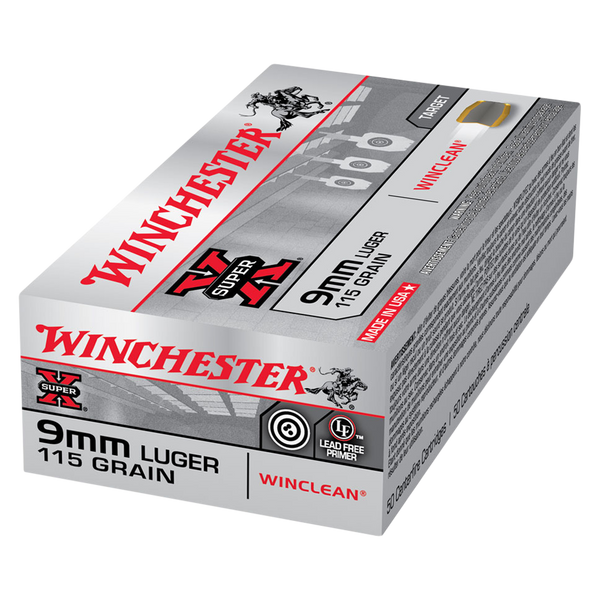 WINCHESTER 9MM 115GN WINCLEAN 50RND