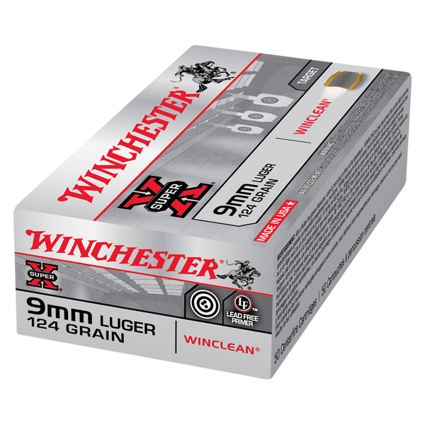 WINCHESTER 9MM 124GN WINCLEAN 50RND