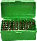 MTM RM-50-10 50 RND HINGED TOP AMMO BOX GREEN .243