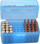 MTM RS-50-24 50 RND HINGED TOP AMMO BOX BLUE .223