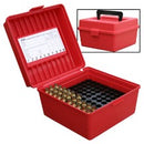 MTM R-100-MAG-30 100 RND FLIP-TOP AMMO BOX RED WSSM ULTRA R100-MAG-30