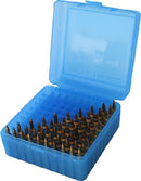 MTM RM-100-24 100 RND HINGED TOP AMMO BOX BLUE .308