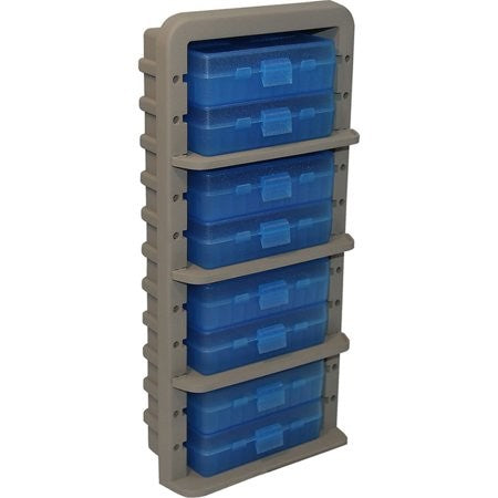 MTM P50-9M-24 50 RND HINGED TOP AMMO BOX BLUE 9MM AMMO RACK AR9M