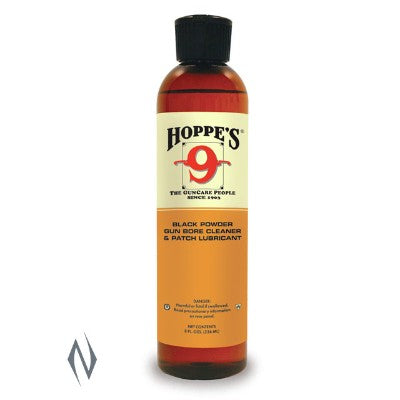 HOPPES NO 9 BLACK POWDER BORE SOLVENT & LUBRICANT 8OZ HP999