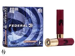 FEDERAL 410G 2.5" 1/4OZ RIFLED SLUG HP POWER SHOCK 