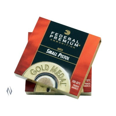 FEDERAL PRIMERS SMALL PISTOL GOLD Medal FGM100M