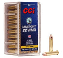 CCI 22WMR Gamepoint 40GR JSP 1875FPS C22