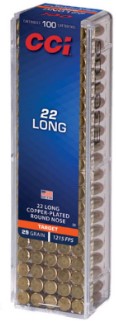 CCI 22 LONG 29GR SOLID HV 100 PK 1215FPS C29 