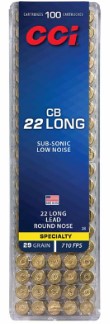CCI 22 CB LONG 29GR LRN 100 PK 710FPS C38