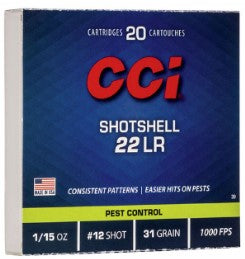 CCI 22LR SHOTSHELL 20 PK C39