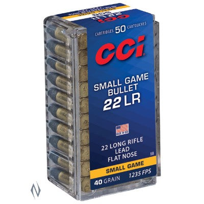 CCI 22LR SGB 40GR LFN 1235FPS C58