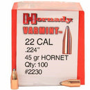 HORNADY .224 45GR HORNET SP 100 PACK