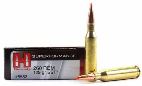 HORNADY .260 129gn SST 20PK