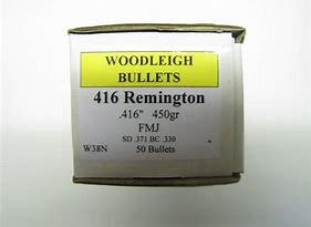 Woodleigh .416Rem 450GR FULL Metal Jacket