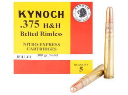 Kynoch .375H&H 300G BELTED SOLID 