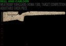 BELL & CARLSON HOWA 1500 WEATHERBY VGD TARGET COMP TAN WITH BLACK SPIDERWEB - ADJUSTABLE CHEEK PIECE