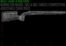 BELL & CARLSON HOWA 1500 WEATHERBY VGD TARGET COMP BLACK WITH GREY SPIDERWEB - ADJUSTABLE CHEEK PIECE