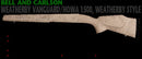 BELL & CARLSON HOWA 1500 WEATHERBY VGD VARMINT TACTICAL NO FLUTES TAN WITH BLACK SPIDERWEB