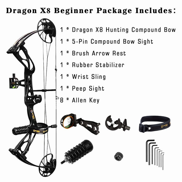 Dragon X8 Compound Package Black