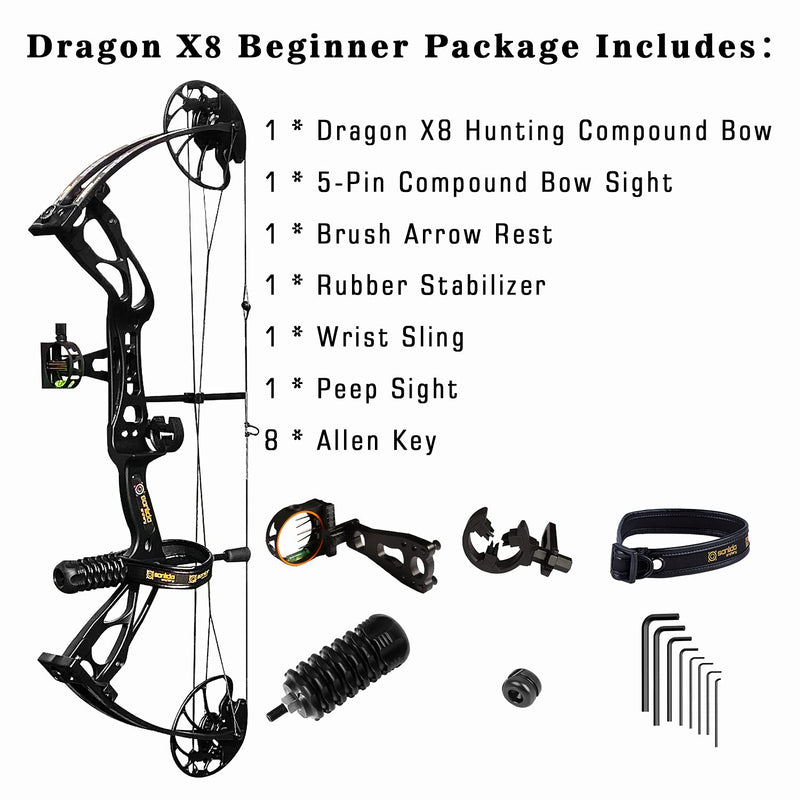 Dragon X8 Compound Package Black