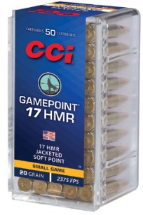 CCI .17HMR 20GN GAME POINT 50PL