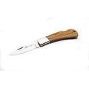 MASERIN 80MM STAINLESS STEEL HUNTING KNIFE WALNUT HANDLE