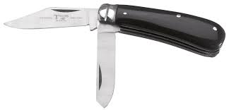TAYLOR'S 55MM SS STOCKMANS KNIFE 2 BADE TWEEZERS & PICK