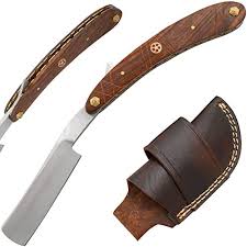 OLD RAM STRAIGHT RAZOR D2 STEEL WITH SHEATH