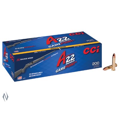 CCI 22WMR Gamepoint 35GR A22 2100FPS 200 PK C963CC