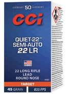 CCI 22LR QUIET SEMI-AUTO 45GN LRN 50PK