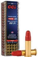 CCI 22LR CLEAN-22 RED 40GR HV TARGET LRN 100 C944CC