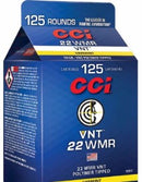 CCI 22wmr 30gn VNT 125Rnd Pour Pack