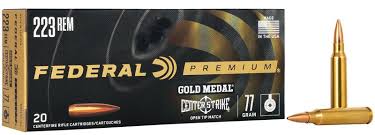 FEDERAL GOLD MEDAL .223 77GN CENTRESTRIKE GOLD MEDAL