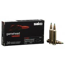 SAKO 223REM 53GR GAMEHEAD VARMINT RX HP 20PK