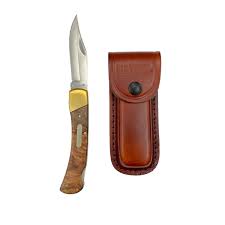 OLD TIMER 5 GOLDEN BEAR KNIFE & LEATHER SHEATH