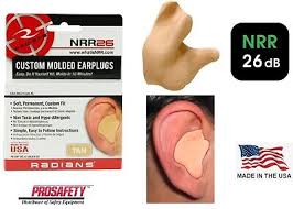 RADIANS CUSTOM MOLDED EAR PLUGS NRR26  TAN 