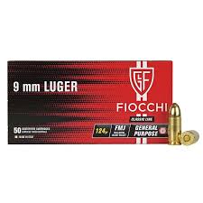 Fiocchi 9mm 124gn Copper Plated