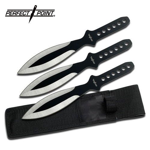 PERFECT POINT LARGE THROWING KNIFE SET OF 3 