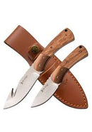 ELK RIDGE FIXED BLADE KNIFE SET DROP POINT GUTHOOK