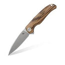 FOX ARGUS ZEBRA WOOD HANDLE KNIFE